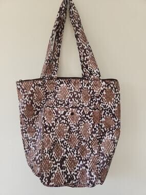 Sachi Insulated Folding Market Tote Bag Brown